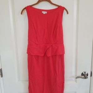 Pea in the pod maternity peplum dress (Orange)